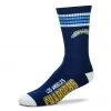 For Bare Feet Catalog Los Angeles Chargers 4 Stripe Socks