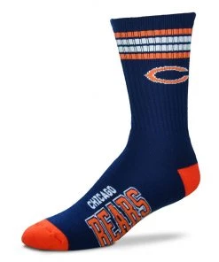 For Bare Feet Chicago Bears 4 Stripe Socks