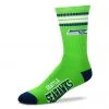 For Bare Feet Seattle Seahawks 4 Stripe Socks