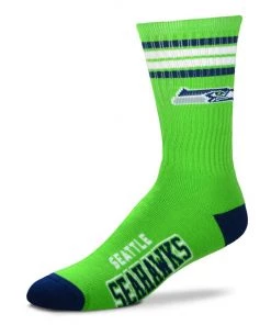 For Bare Feet Seattle Seahawks 4 Stripe Socks