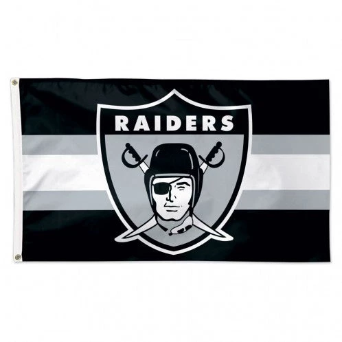 WinCraft Oakland Raiders Classic Logo - 3X5 Deluxe Flag 1 WinCraft Oakland Raiders Classic Logo - 3X5 Deluxe Flag