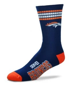 For Bare Feet Denver Broncos 4 Stripe Socks Catalog