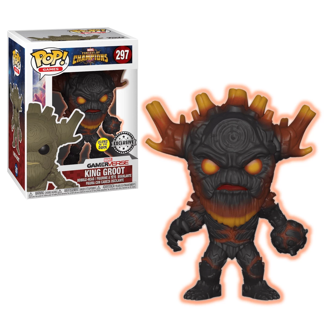 King Groot (Glow) 297 - Marvel Contest Of Champions - Funko Pop 1 King Groot (Glow) 297 - Marvel Contest Of Champions - Funko Pop