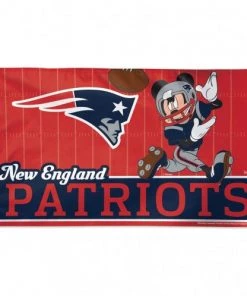 WinCraft New England Patriots Disney Mickey Mouse 3X5 Deluxe Flag