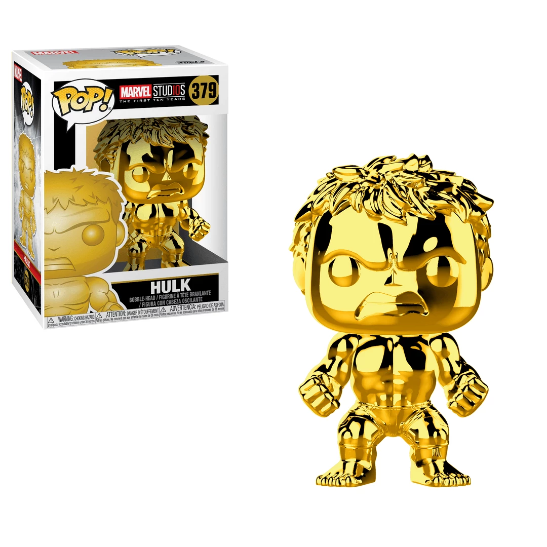 Hulk (Gold Chrome) 379 - Marvel Studios - Funko Pop 1 Hulk (Gold Chrome) 379 - Marvel Studios - Funko Pop