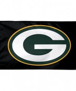 WinCraft Catalog Green Bay Packers Black Background 3X5 Deluxe Flag