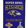 Winning Streak Baltimore Ravens Super Bowl Champions Banner Catalog