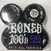 Catalog Bones 100s 55mm/100A Original Formula V5 Sidecut Wheels - Black