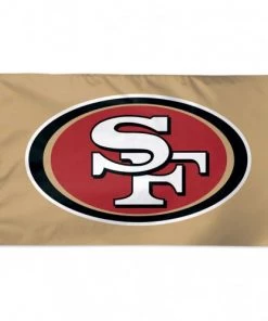 WinCraft San Francisco 49ers Gold Background - 3X5 Deluxe Flag