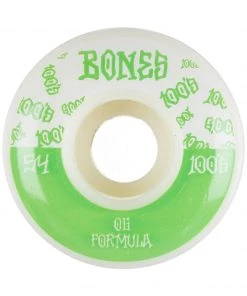 Catalog BONES 100’S WHEELS ORIGINAL FORMULA V4 54mm/100A - WHITE/GREEN