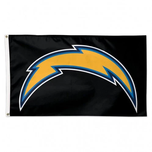 WinCraft Los Angeles Chargers Black Background 3X5 Deluxe Flag Catalog 1 WinCraft Los Angeles Chargers Black Background 3X5 Deluxe Flag Catalog
