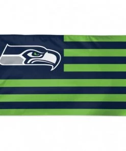 WinCraft Seattle Seahawks Patriotic America 3X5 Deluxe Flag